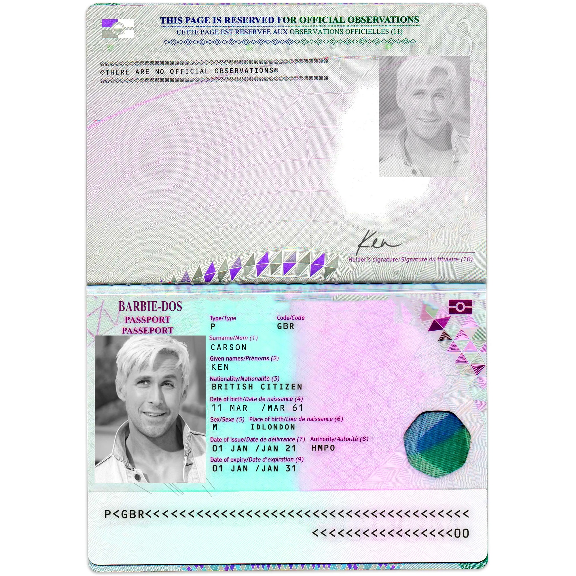 Barbie and ken passport shop