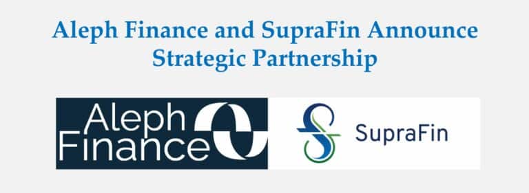 Strategic Partnership Announcement: Aleph Finance Joins Forces with SupraFin