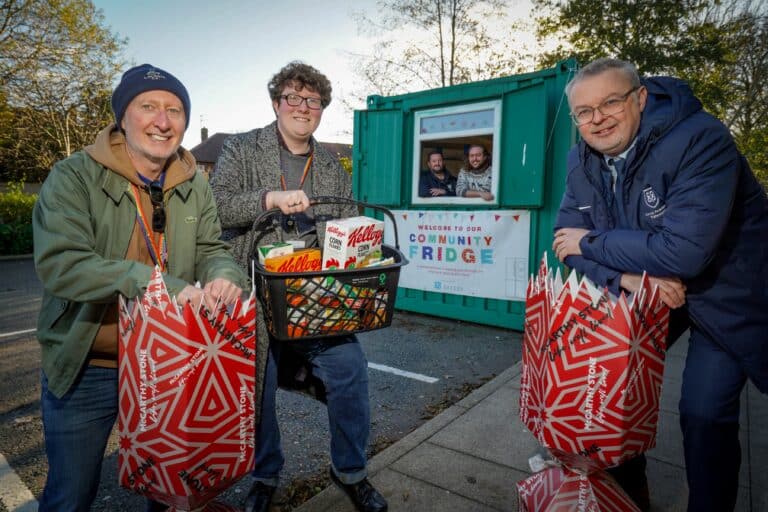 Failsworth Community Fridge stocks up festive favourites for families in need