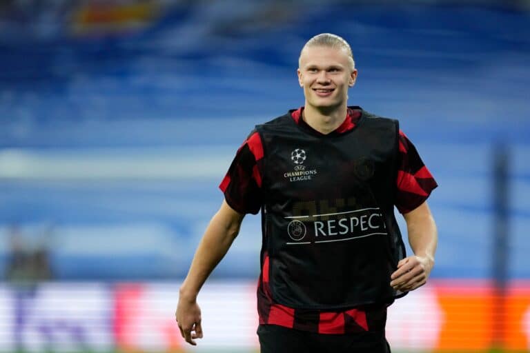 Frustrated Haaland finally smiles at Scream meme