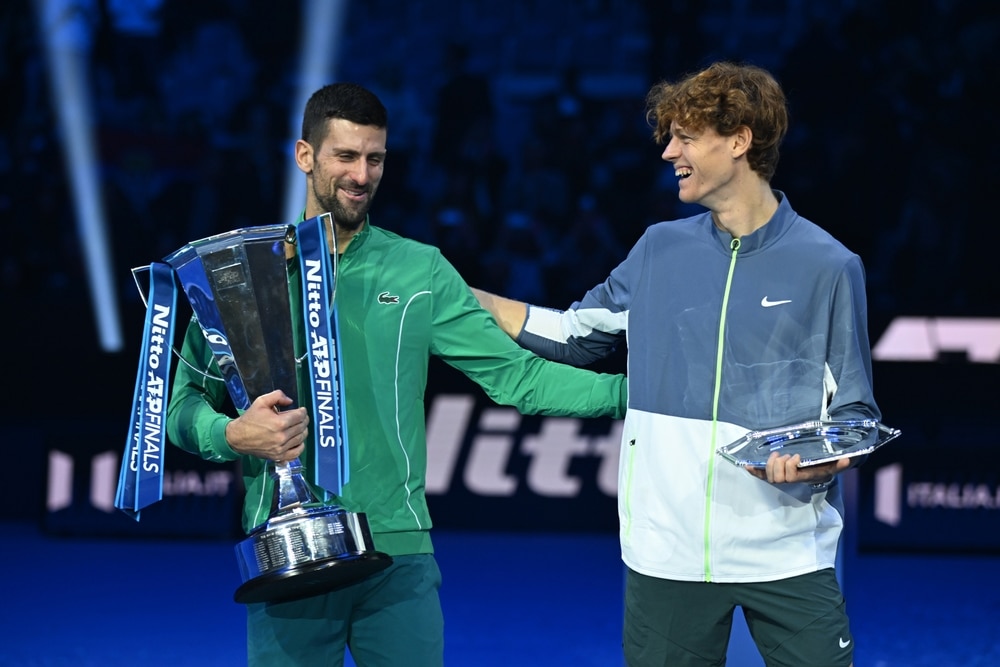 Jannik Sinner and Novak Djokovic