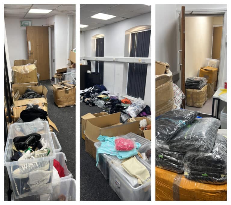 Police seize £215,000 of counterfeit clothes in Manchester