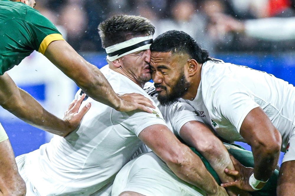 Manu Tuilagi playing England rugby
