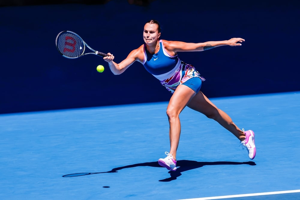 Aryna Sabalenka playing tennis