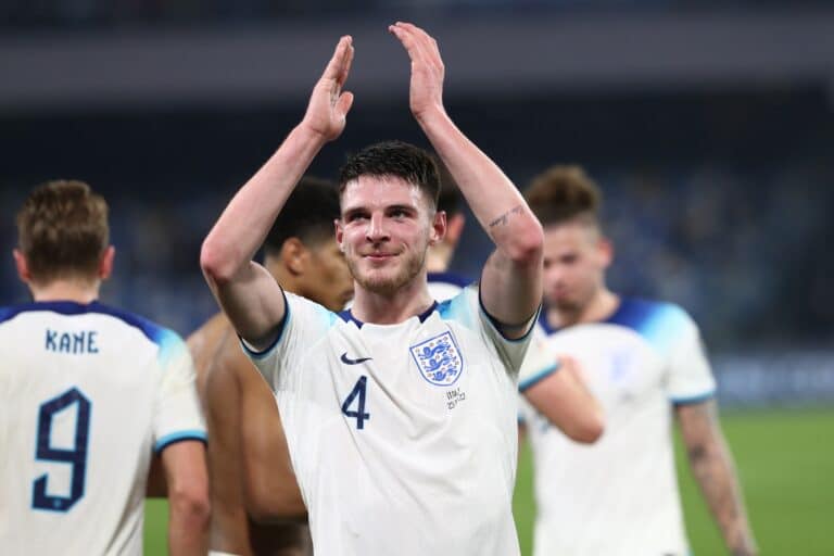 Declan Rice ‘honoured’ to be named England captain for Belgium friendly