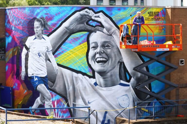 Lioness Keira Walsh honoured with Rochdale mural