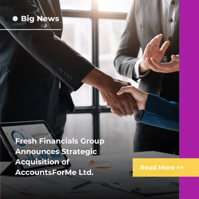 Fresh Financials Group Expands Reach with Acquisition of AccountsForMe Ltd