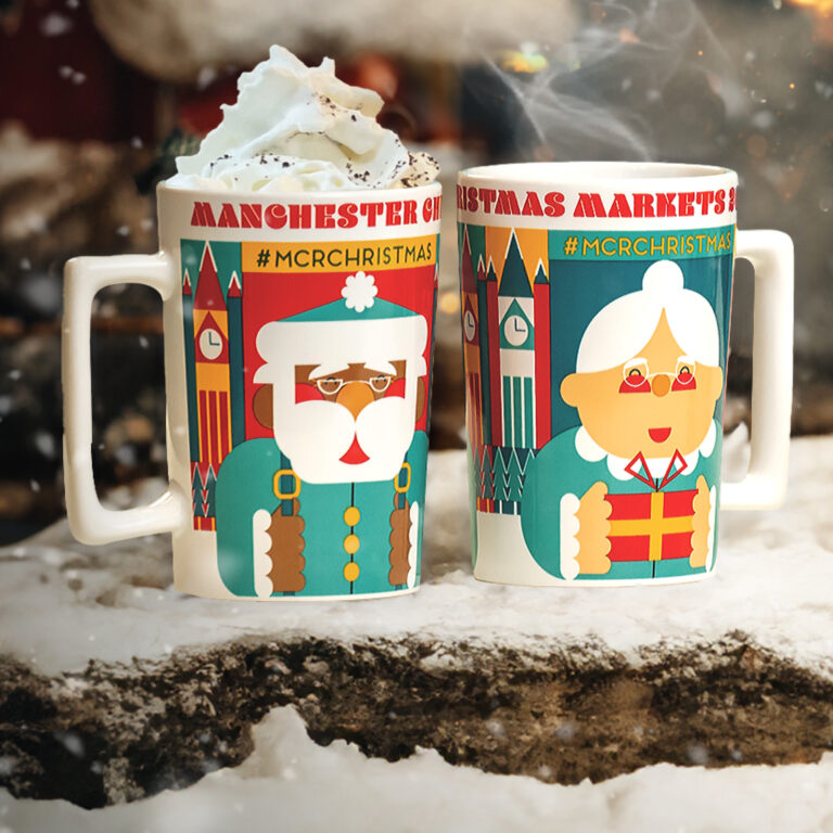 Manchester’s iconic Christmas 2024 mug designs revealed