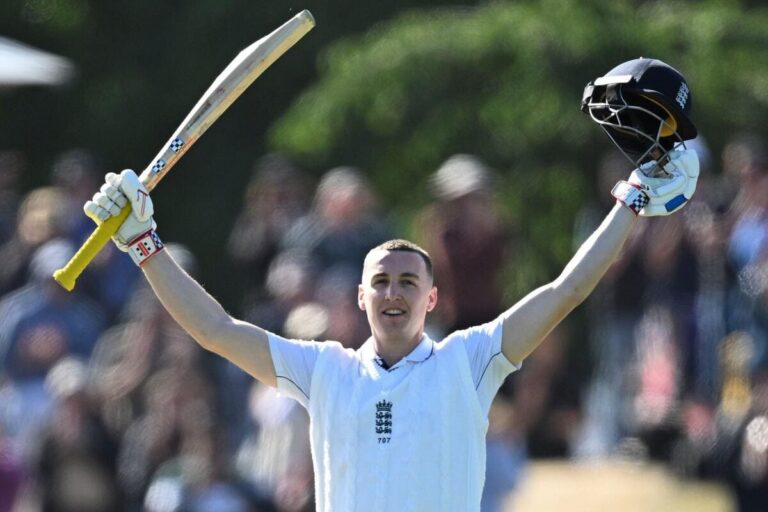 Brilliant Harry Brook hundred puts England back in Test