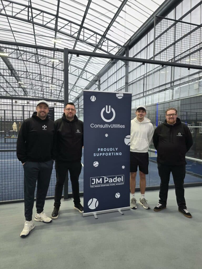 Serving up opportunities for young padel players: Consultiv Utilities partners with Jason Manford’s JM Padel Academy