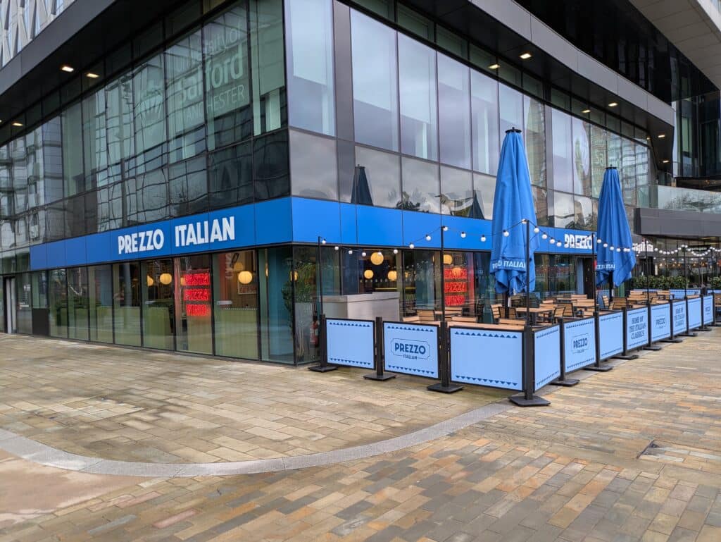Prezzo Italian Restaurant Manchester Media City