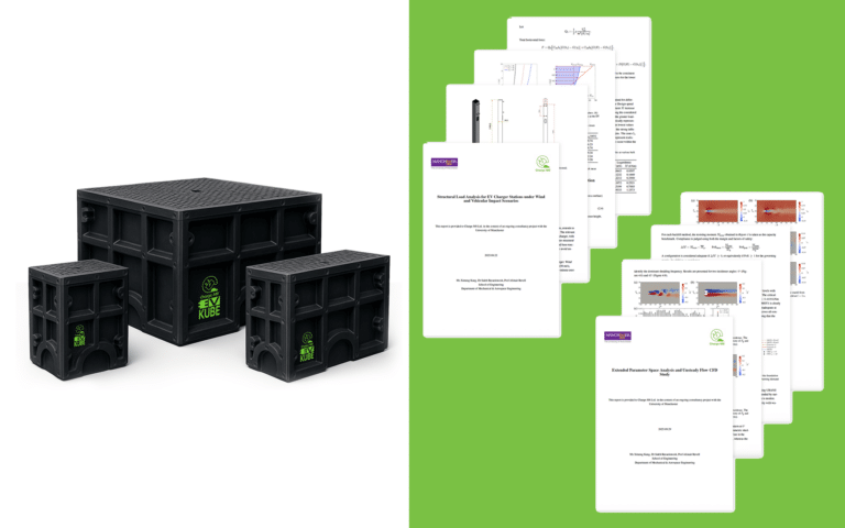 University of Manchester study confirms Charge-M8 EV Kube performs on par with traditional concrete foundations