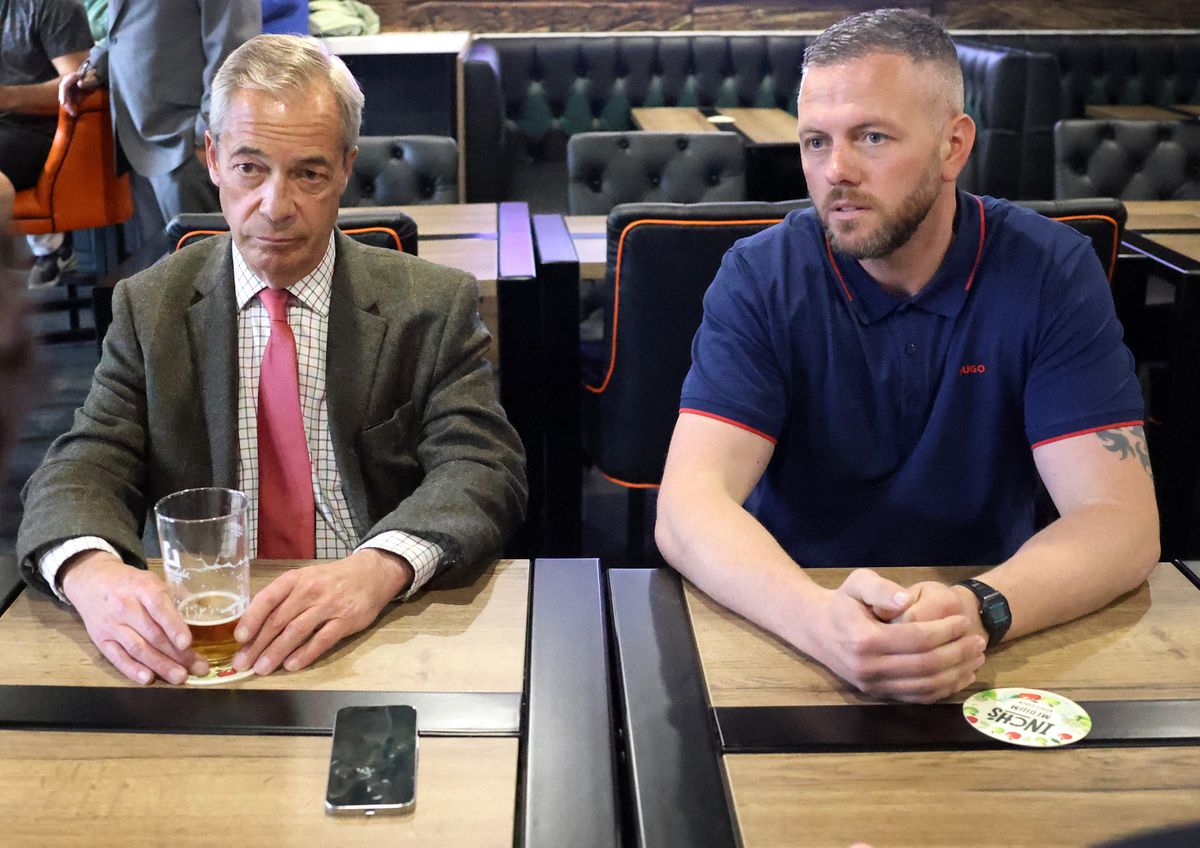 Nigel Farage and Robert Kenyon