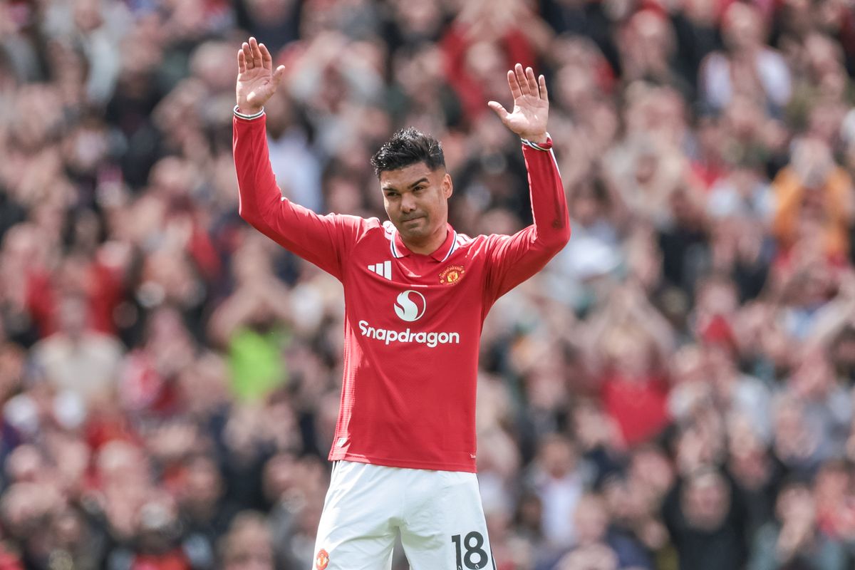 Casemiro during a Manchester United game